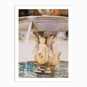 Spanish Fountain Art Print