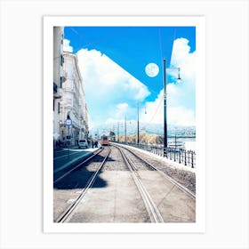 Train Tracks In Ljubljana Art Print