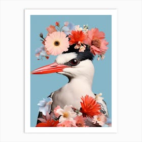 Bird With A Flower Crown Common Tern 1 Art Print