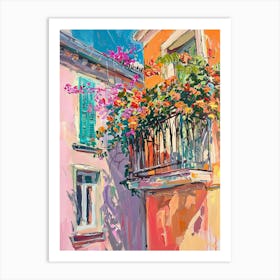 Balcony Painting In Bari 4 Art Print