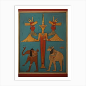 Egyptian Gods 1 Art Print