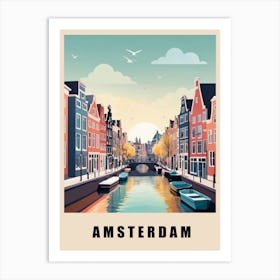 Amsterdam City Low Poly (21) 1 Art Print