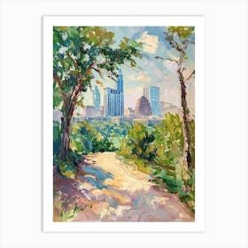 The Domain Austin Texas Oil Painting 2 Art Print