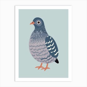 Baby Animal Illustration  Pigeon 1 Art Print