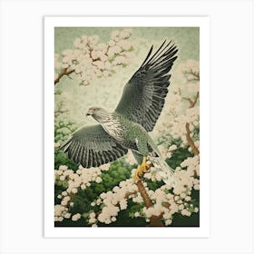 Ohara Koson Inspired Bird Painting Harrier 4 Art Print