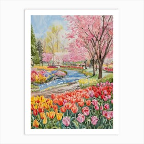 Tulips In Bloom Art Print