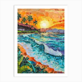 Hawaiian Sunset Art Print