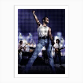 Bohemian Rhapsody Movie In A Pixel Dots Art Style Art Print