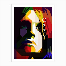 Ozzy Osbourne Black Sabbath Singer Wpap Art Print