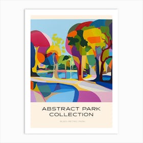 Abstract Park Collection Poster Buen Retiro Park Buenos Aires 2 Art Print