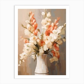 Snapdragon Flower Still Life Painting 4 Dreamy Art Print