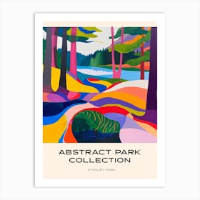 Abstract Park Collection Poster Stanley Park Vancouver Canada 1 Art Print