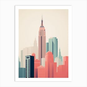 new york skyline Art Print