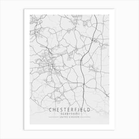 Chesterfield Map Art Print