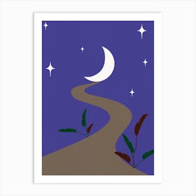 Night Road Art Print