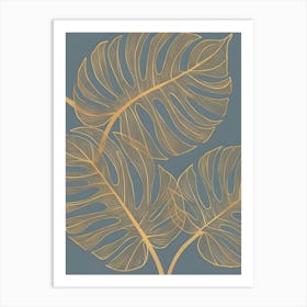 Monstera Leaves 3 Art Print