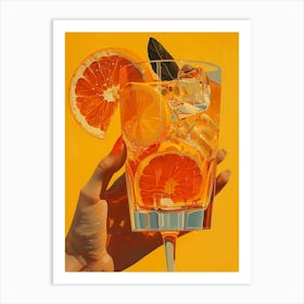 Glass Of Orange Juice 5 Art Print