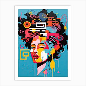 Afrofuturism Woman Art Print