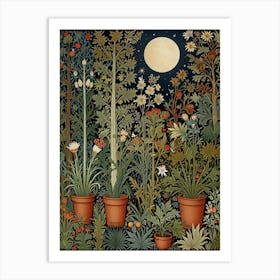 William Morris Garden At Night Art Print