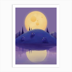 Full Moon Art Print