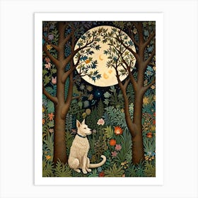 William Morris Cat In The Forest 23 Art Print