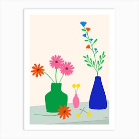 The Flower Stall 1 Art Print