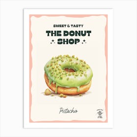 Pistachio Donut The Donut Shop 3 Art Print
