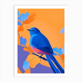 Eastern Bluebird Pop Matisse 2 Bird Art Print