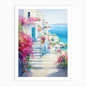 Soothing Seascapes: Mediterranean Coast Wall Decor Art Print