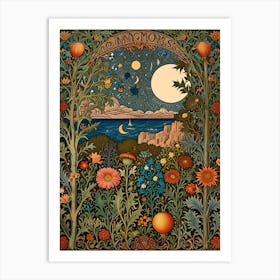 William Morris April Moon Art Print