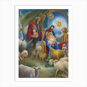 Nativity Scene 20 Art Print