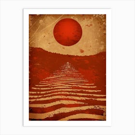 Sun Rises Over The Sea Art Print