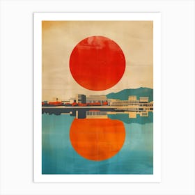 Hiroshima Peace Memorial Park Mid Century Modern  2 Art Print