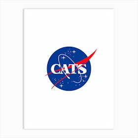 Cats Nasa Art Print