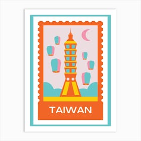 Taiwan Postcard Art Print