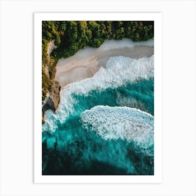 Aerial View Of A Beach 122 Art Print