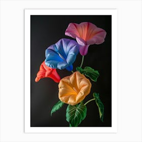Bright Inflatable Flowers Morning Glory 2 Art Print