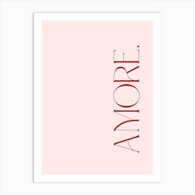 Amore Love French Typography Poster Print Art Lover Inspired Motivational  Art Print