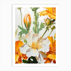 Orange Poppies Art Print