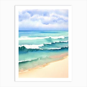 Grange Beach, Australia Watercolour Art Print