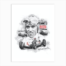 Tazio Nuvolari Art Print