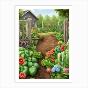 Vegetable Garden Art Print