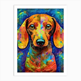 Dachshund dog print 3 Art Print