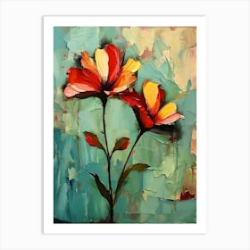 Two Flowers Art Print