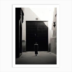 Marrakech, Morocco, Black And White Photography 4 Art Print