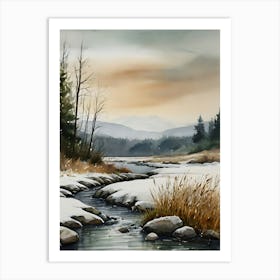 Snowy River 2 Art Print