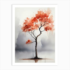 Tree In The Water 2 Art Print