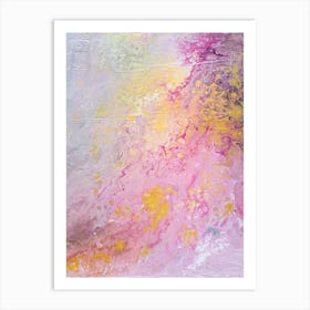 Pink and Golden Energy Art Print