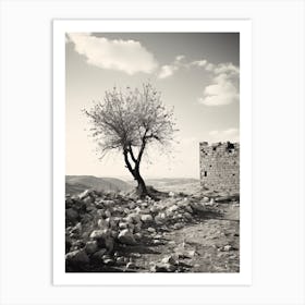 Palestine, Black And White Analogue Photograph 2 Art Print
