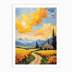 Sunflower Field 1 Art Print